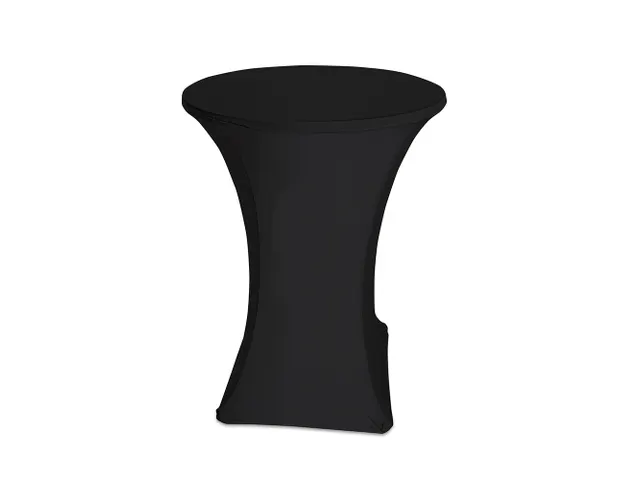 Housse pour table haute ronde Ø90cm noir