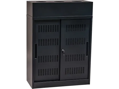 Euroseats Schuifdeurkast 105x90x40cm Zwart