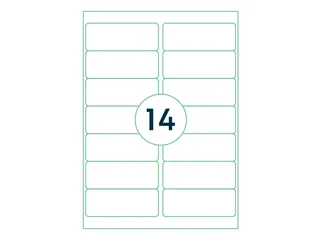 Verwijderbare Etiketten 99.1x38.1mm Doos a 1000 Vel 42040 - 2