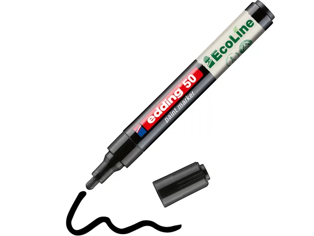 Marqueur peinture edding 50 EcoLine à base d'eau 2-3mm noir