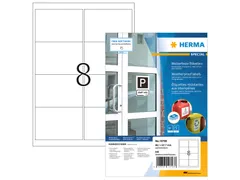 HERMA 10793 Weerbestendige etiketten A4 99,1x67,7mm Wit 640 stuks