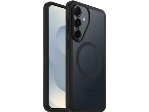 React Samsung S26 Plus Hoesje Magnetic Back Cover Zwart Transparant