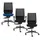 Bureaustoel,Synchroonmech.,Zitting Stof Zwart