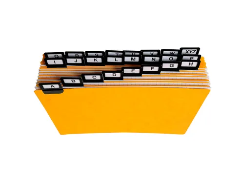 Tabblad a-z Glanskarton 6/10 148x210mm 24 stuks