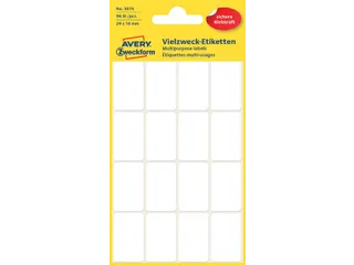 Etiket Avery Zweckform 3074 29x18mm wit 96 stuks - 1