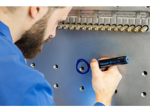 Marker Schneider Maxx 280 permanent beitelpunt blauw