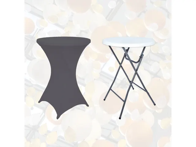 Housse BRASK pour table haute 80cm anthracite