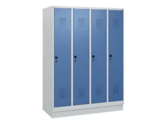 schoollocker,HxBxD 1630x1200x500mm,4vak,vak B 300mm,draaigrendel