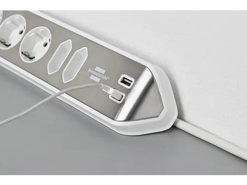 Stekkerdoos Brennenstuhl bureau Estilo 6 voudig inclusief 2 USB 2m