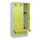 locker met bank,HxBxD 1950x900x815mm,3vak,vak B 300mm,draaigrendel