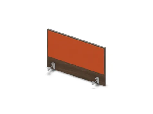 opzetpaneel bureau aanbouw zijkant 800mm Bruin Hickory BN3012-oranje