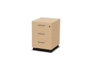 mobiel ladeblok,HxBxD 600x430x480mm,3lade(n),m. beugelgreep,NE-esdoorn - 1