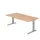 In hoogte verstelbaar bureau,HxBxD 680-850x2000x1000mm,blad eiken