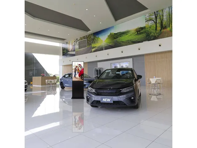 Digitale Totem Display StreamLine Zwart met 43 inch Samsung scherm