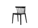 chaise empilable,4 pieds noir,assise PP noir,dossier PP