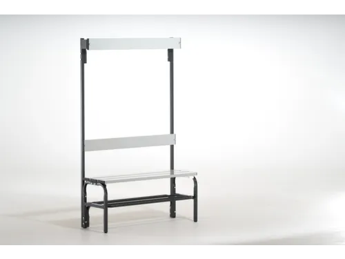 omkleedbank,HxLxD 1670x1015x375mm,alu. lijsten,RAL7016