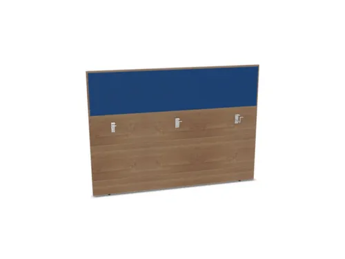 baliepaneel,v. bureau,aanbouw achter,B 1600mm,NT-cherry,BN6016-blauw