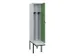 locker voor scheiding van kleding,HxBxD 2120x400x815mm,1vak