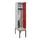 locker met bank,HxBxD 2120x400x815mm,1vak,vak B 400mm,draaigrendel
