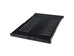 1U verstelbaar geventileerd rack shelf universeel 19'' rackschap zwart