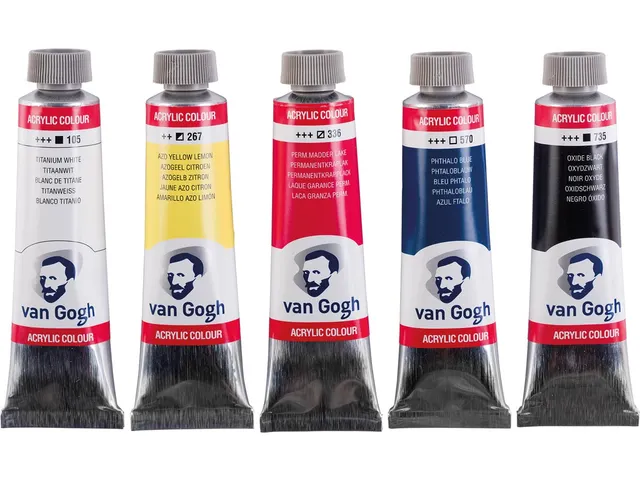 Acrylverf, Primaire Mengset Van 5 X 40 Ml