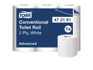 Tork 472161 T4 Traditioneel Toiletpapier Advanced 2-Laags 48 rol - 3