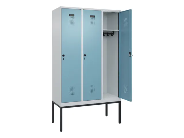 locker,HxBxD 2120x1200x500mm,3vak,vak B 400mm,draaigrendel