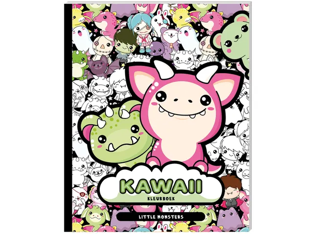 Kleurboek Kawaii Little Monsters
