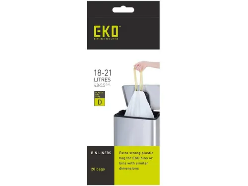 EKO Afvalzak type D | 18 - 21 liter Doos 6x 20 zakken