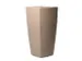 jardinière,trapézoïdal,PE,gris beige,HxlxP 1500x777x777mm