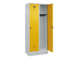 locker,HxBxD 1950x800x500mm,2vak,vak B 400mm,draaigrendel,sokkel - 2