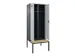 locker met bank,voor scheiding van kleding,HxBxD 2120x800x815mm,2vak