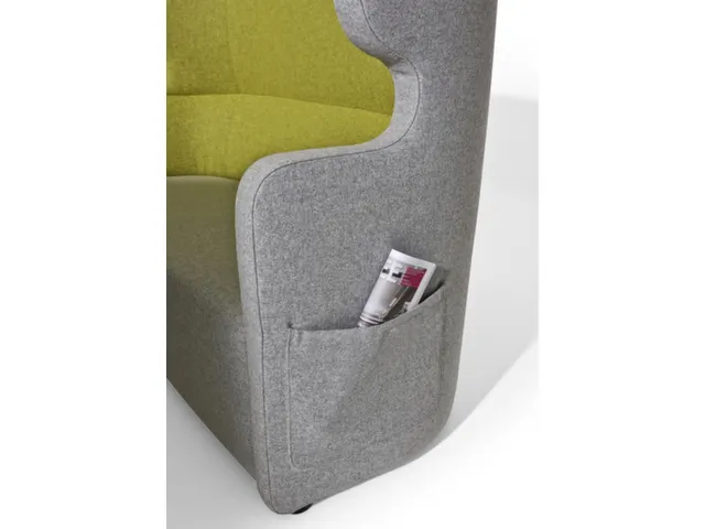 canapé,2 sièges,tissu anthracite/gris clair,HxlxP 760x1570x760mm