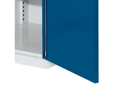 verticale kast,HxBxD 1950x1000x600mm,deur m. perforaties,RAL5010