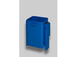 Afvalbak 40 Liter Wand/Paal Blauw