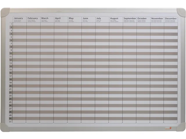 DESQ Whiteboard JaarPlanner 60x90cm
