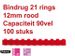 Bindrug Fellowes 12mm 21-rings A4 rood 100stuks - 1