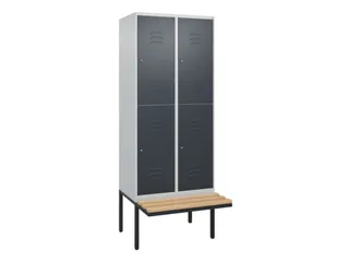 Dubbeldekse dekenkist,HxBxD 2120x800x815mm,2x2vak.,vak B 400mm - 1