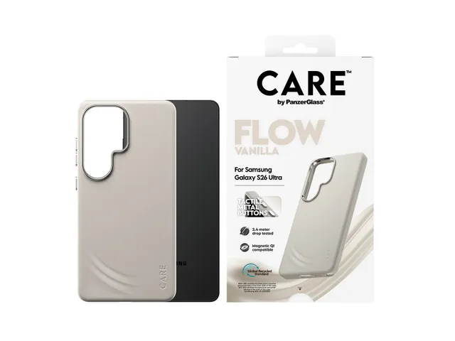 PanzerGlass CARE by Flow Case Vanilla w. Qi Samsung Galaxy S26 U