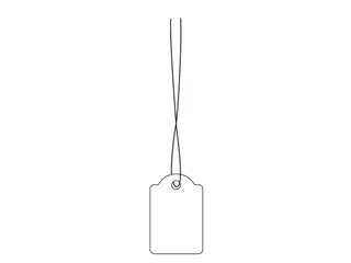 Herma 6903 Hanglabel 18x28mm Wit karton met Rood draad 1000 stuks - 3