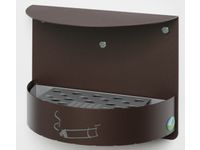 Wandasbak 1.5 liter 230x300x150mm Deep-Brown Slot Staal