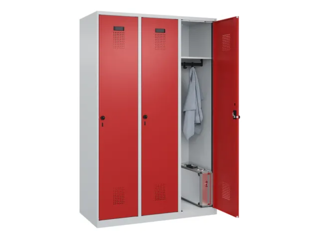 locker,HxBxD 1850x1200x500mm,3vak,vak B 400mm,draaigrendel