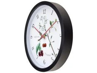 Buitenklok Nextime dia 30.5cm Prunus cijfers, zwarte rand witte wijzer - 4