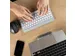 Compact Break ergonomisch toetsenbord Azerty FR Wit Draadloos