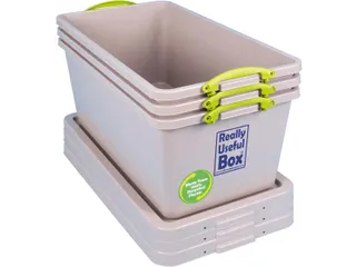 Recycled opbergdoos 82 Liter Grijs Stapelbaar - 2