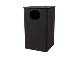 combi-asbak,HxBxD 537x325x388mm,afvalbak inhoud 35l,romp staal RAL7021