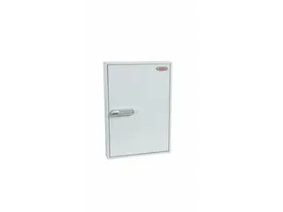 sleutelkast,100haak,HxBxD 550x380x80mm,romp grijs,front grijs - 1