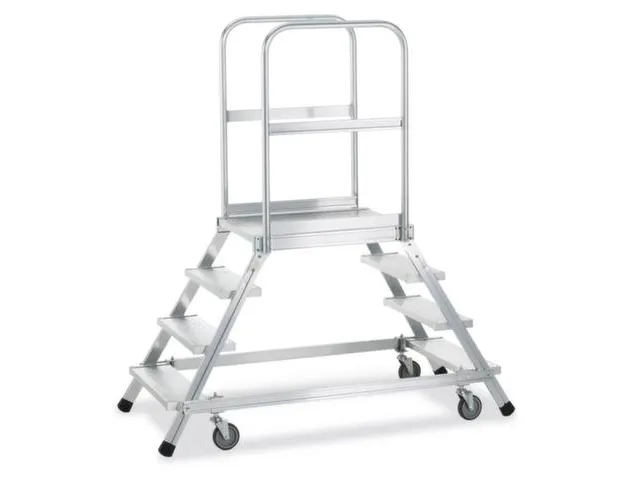 Bordestrap Aluminium Bordes 1440x 600x 800mm 2x6treden Rooster