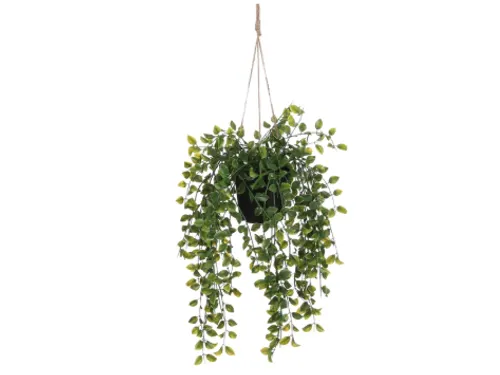 Kunstplant Mica Ficus hangend in pot groen 20x46cm