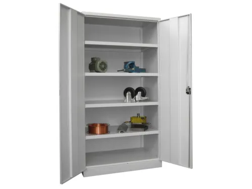 zwaarlastkast 1950x1040x630mm openslaande deuren RAL7035 front RAL7035